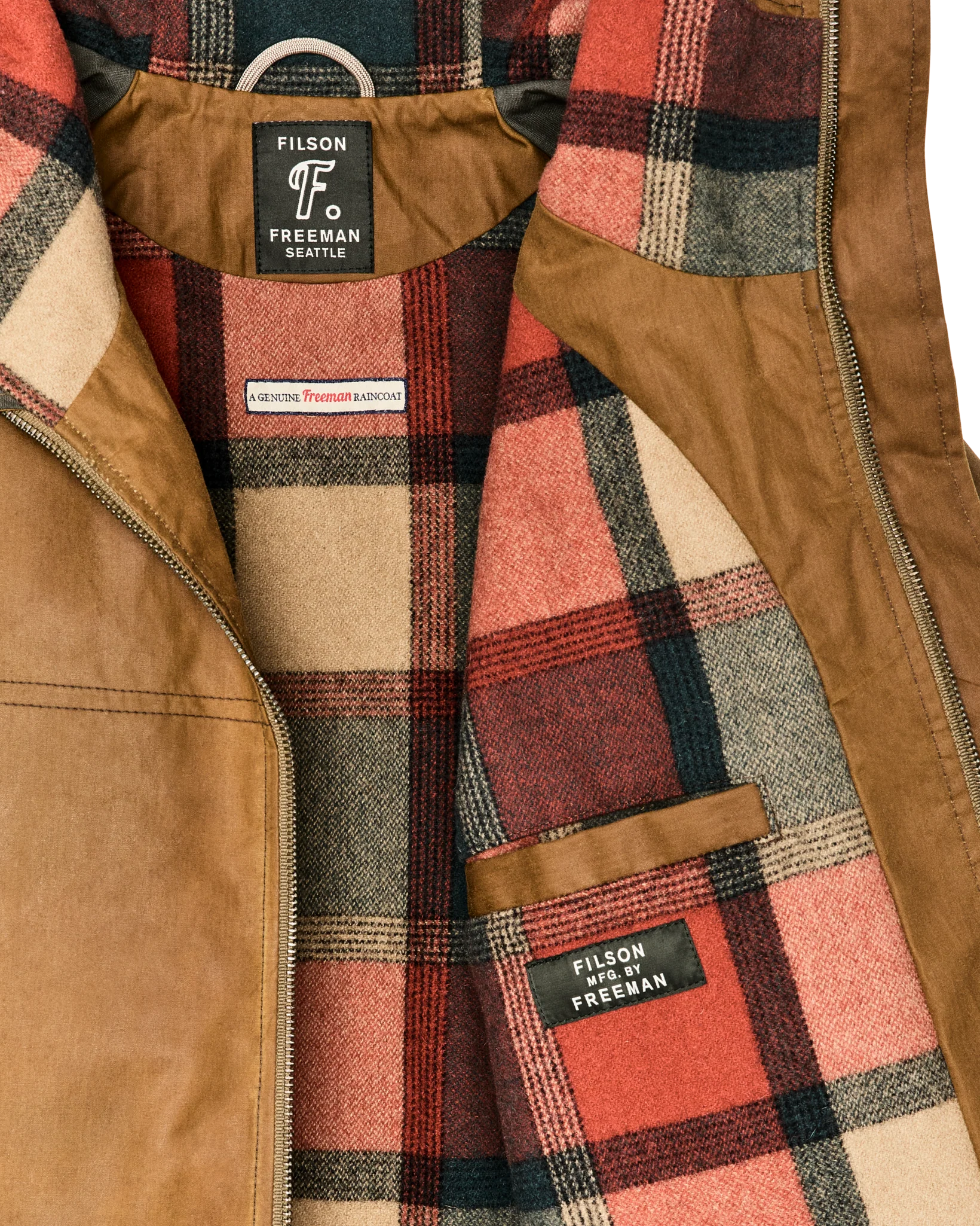 Filson X Freeman Wool Lined Raincoat