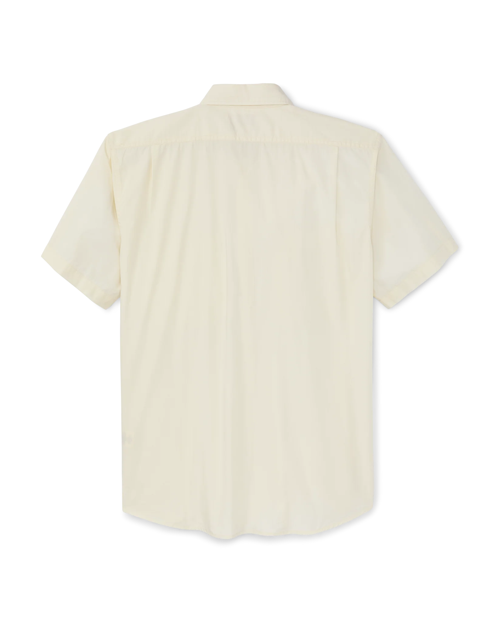 Washed Short Sleeve Feather Cloth Shirt
