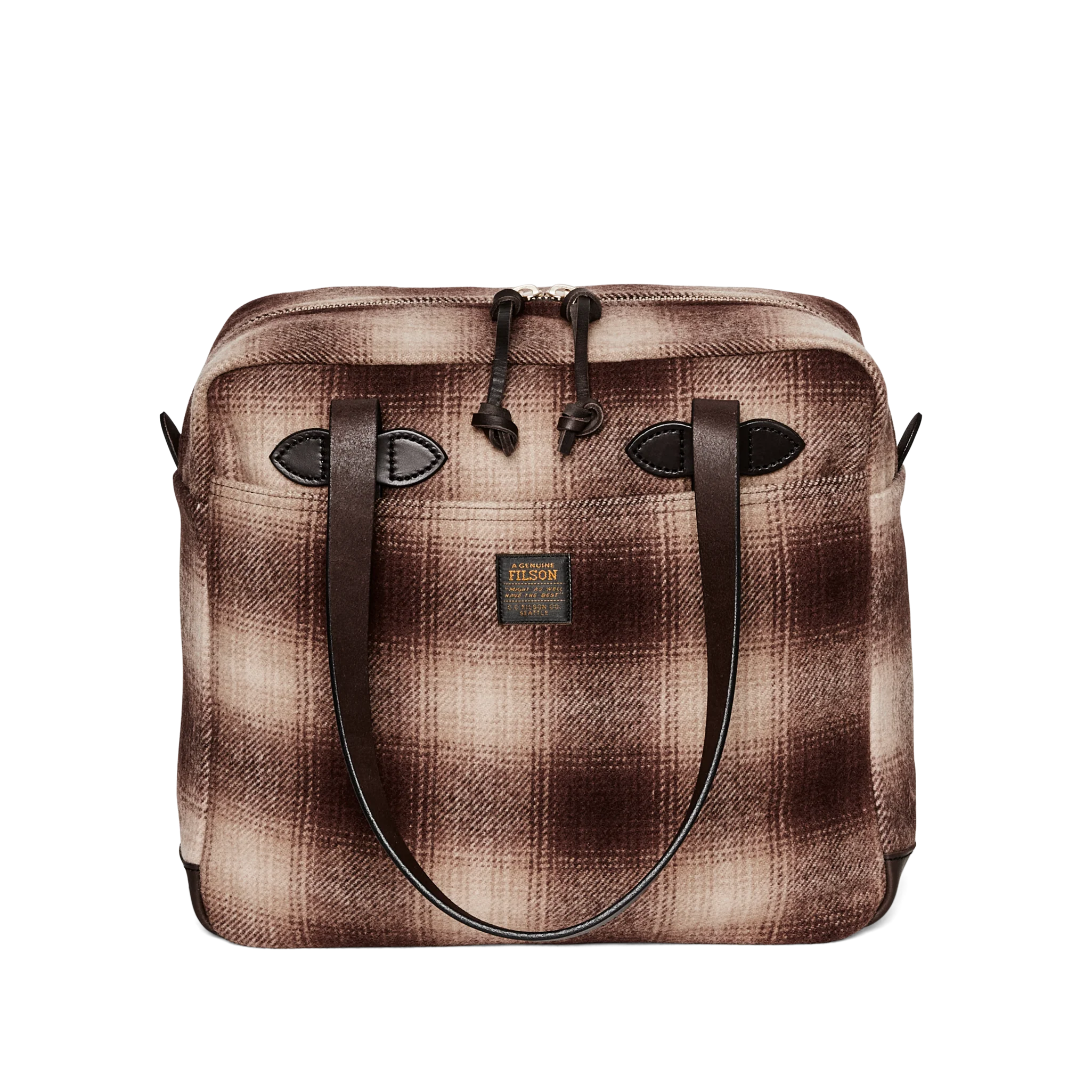 Mackinaw Wool Zipper Tote Bag