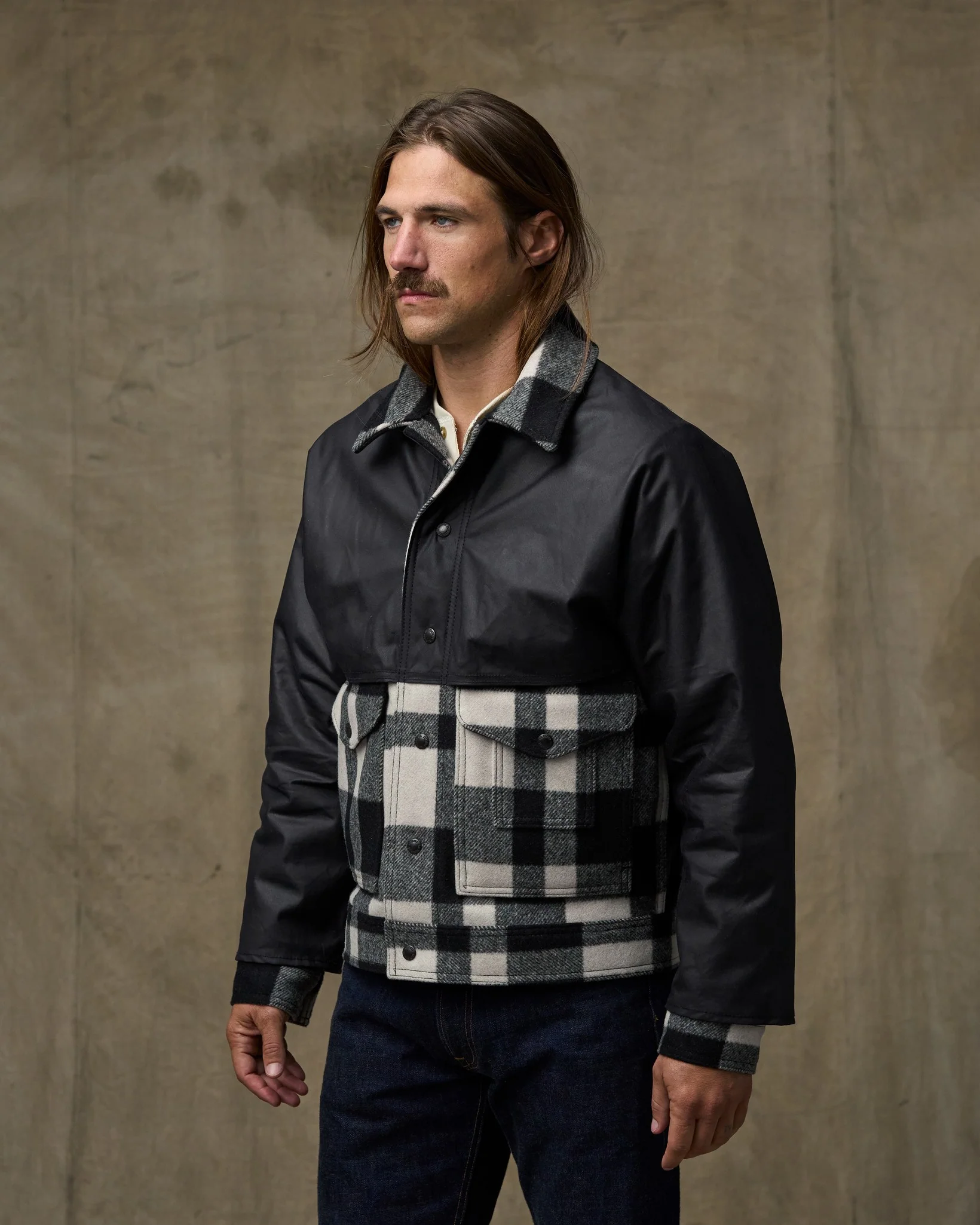 Mackinaw Wool Caped Jacket
