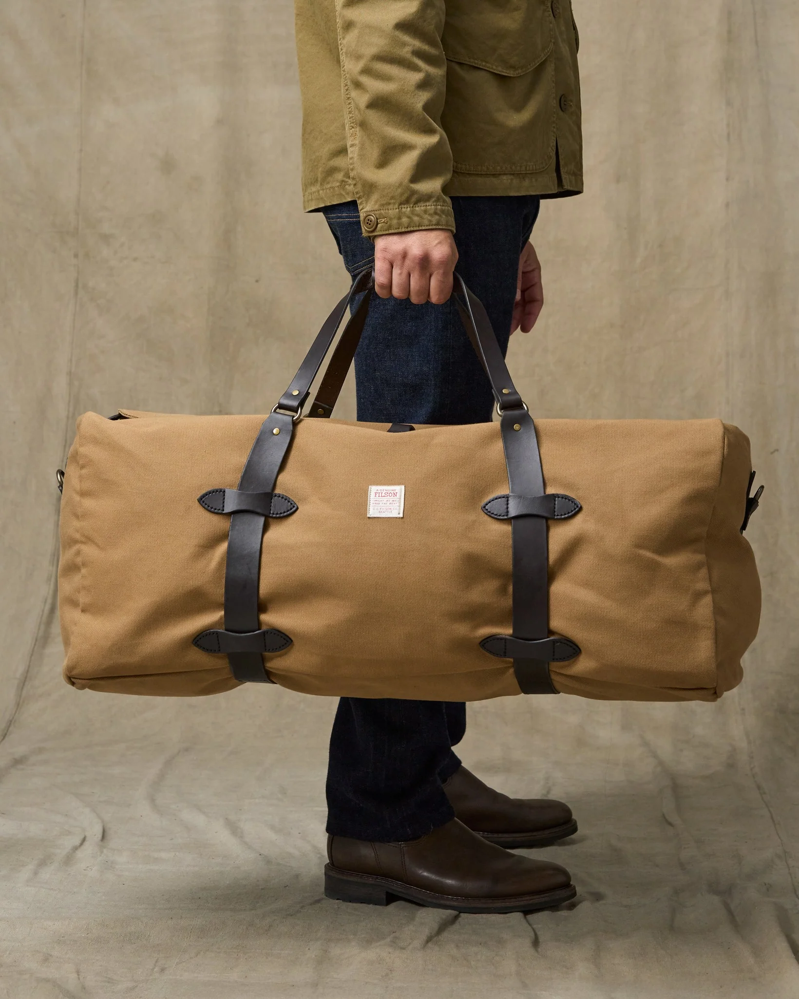 Large Rugged Twill Duffle Bag