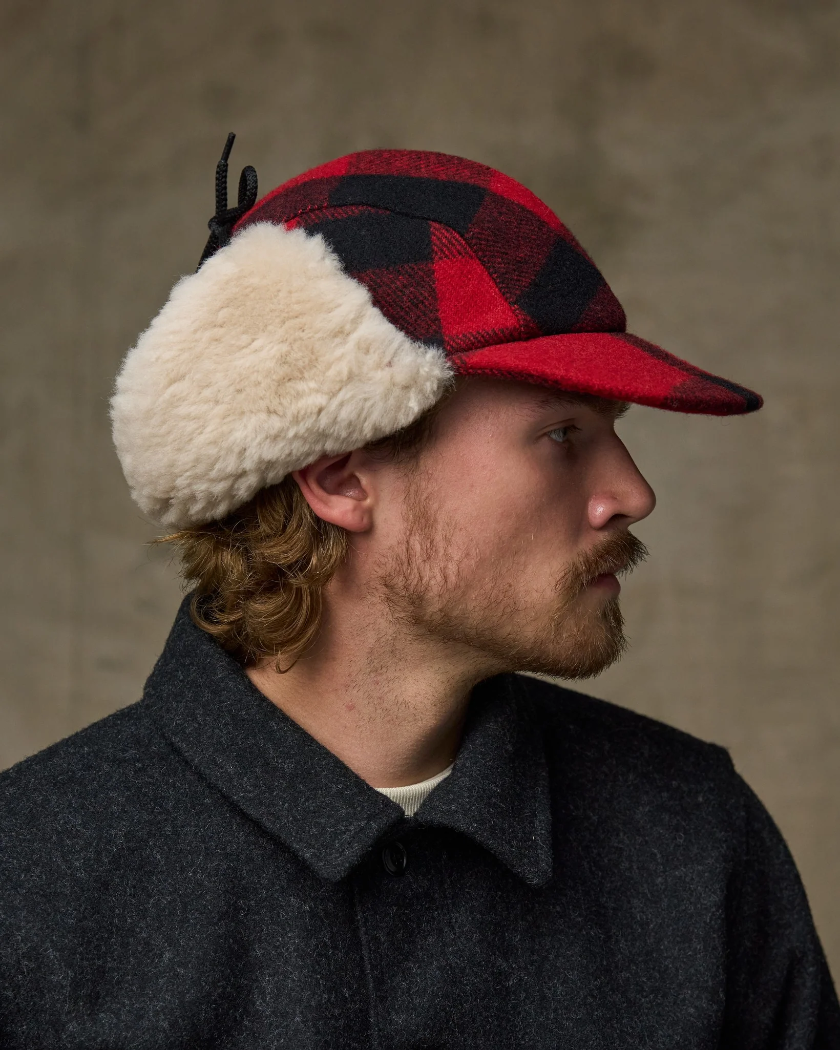 Double Mackinaw Wool Cap