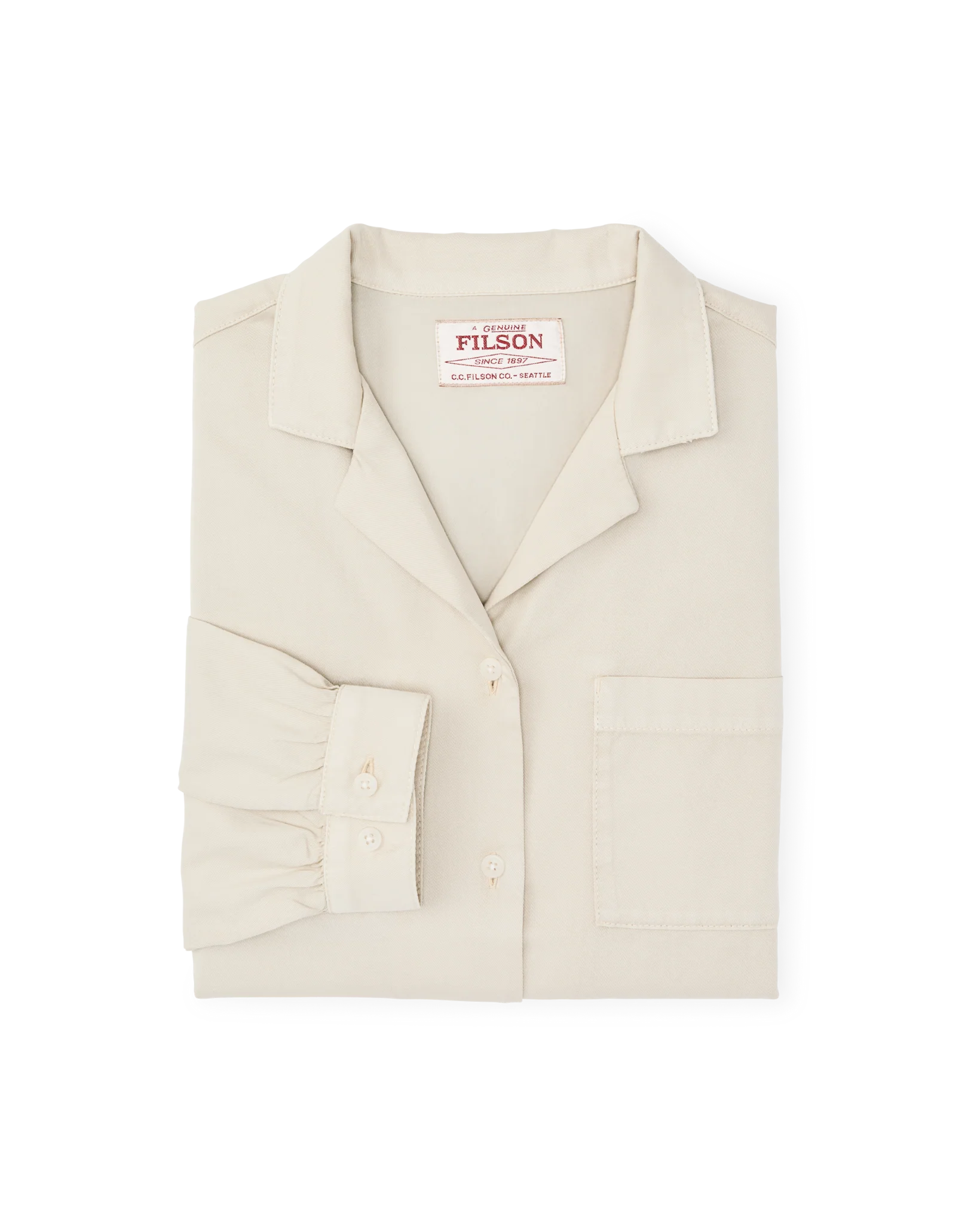 Women's Long Sleeve Twill Camp Shirt