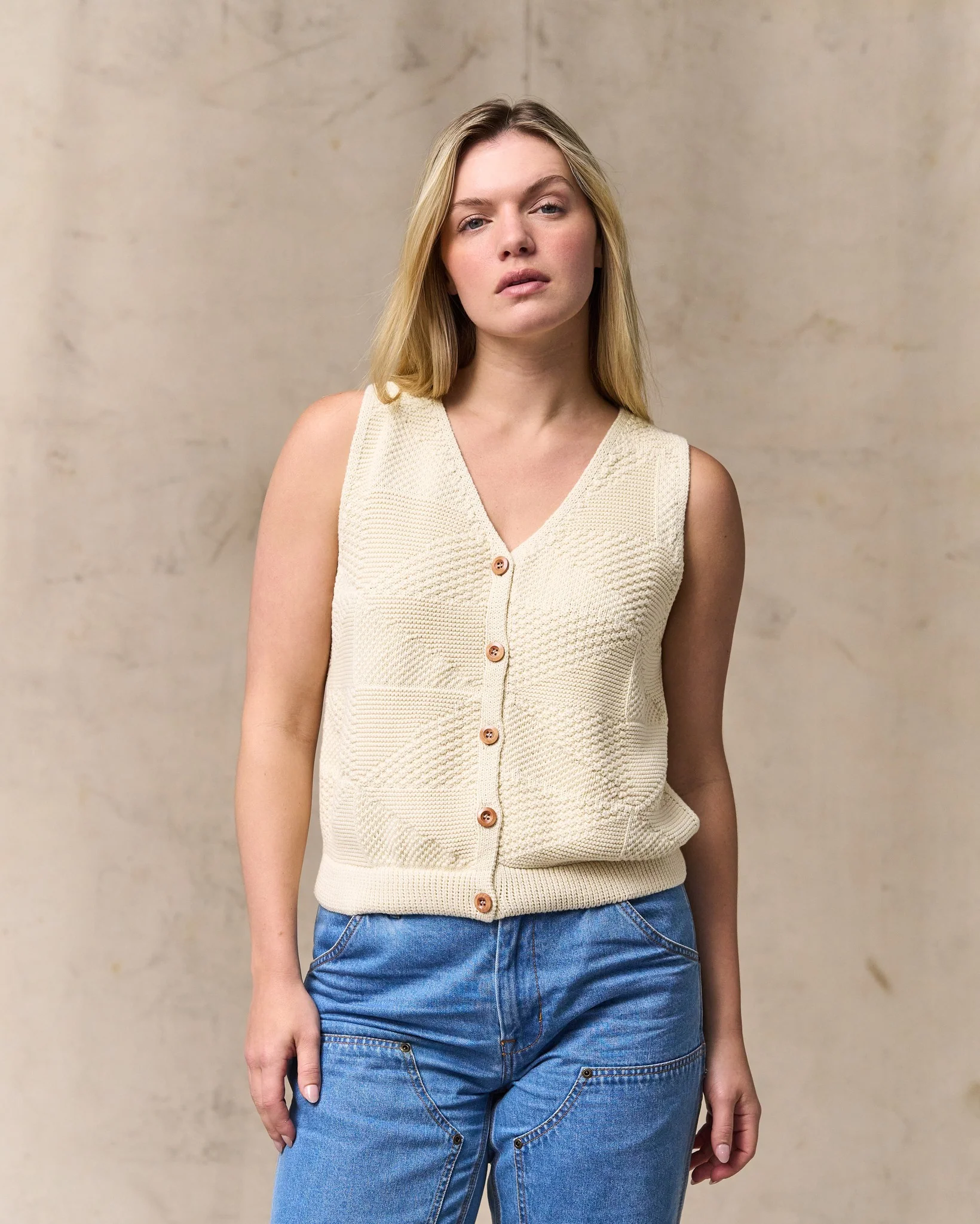 Women's Cotton Sweater Vest
